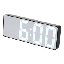 2 Stk LED Spiegeloberfläche Digitaler Kalender Tischuhr