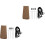 2 Sets Wasserdichte Picknickdecke Tragbares Campingmatte 3