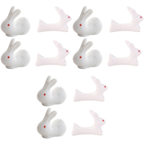 12 Hasenförmige Essstäbchenhalter Aus Keramik 2