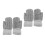2Stk Winterstrickfell Vollfinger Plüsch Warm Grau 5
