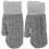 2Stk Winterstrickfell Vollfinger Plüsch Warm Grau 11