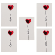 10 Valentinstag Grußkarten Romantische 3D Segenskarten