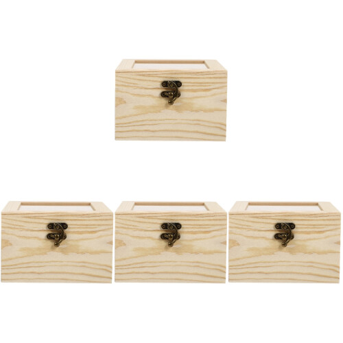4 . Holz Mit Glasdeckel 2
