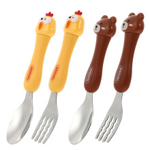 2 Sets Kinder Essgeschirr Mit Niedlichen Baby Fütterlöffel