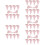 50 Sets Elegante Mit Schleifen Design 10