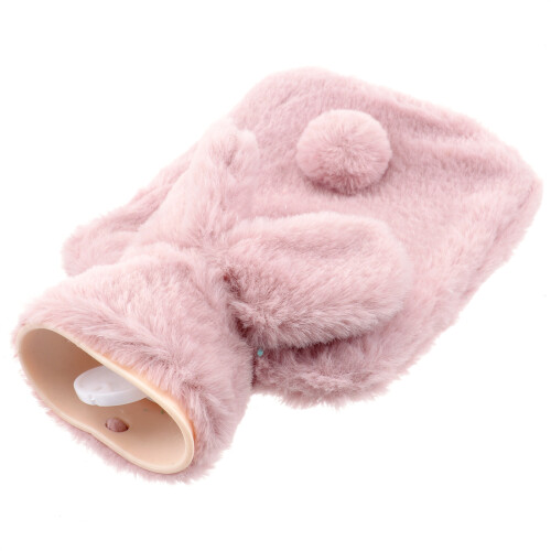 2 Stk. Hase Geformte Plüsch Handwärmer Pink