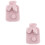 2 Stk. Hase Geformte Plüsch Handwärmer Pink 7