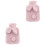 2 Stk. Hase Geformte Plüsch Handwärmer Pink 4