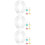 3 Stk. Gemusterte -Form Schokoladenkuchen-Form 8