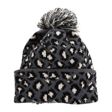 3Stk Damen Strickmütze Leopardmuster Für Herbst Winter
