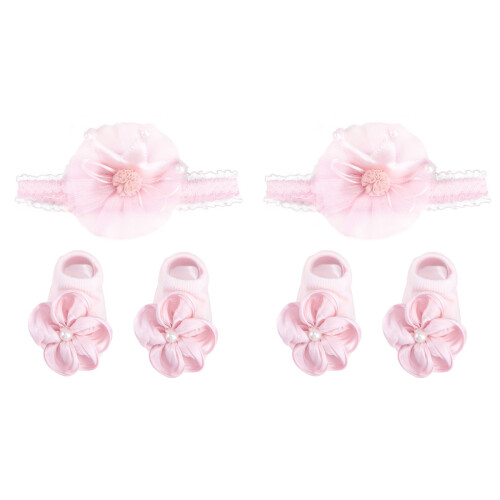 2 Sets Babysocken Haarband Für Neugeborene Geschenk 2