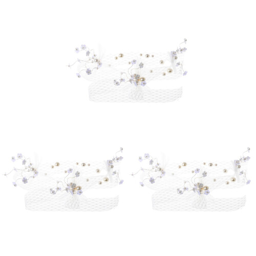 3 Perlen Kopfschmuck Feiner Haarschmuck Für 1
