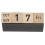2Stk Holz Desktop Manueller Kalender (Schwarz) 1