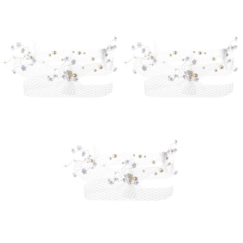 3 Perlen Kopfschmuck Feiner Haarschmuck Für 2