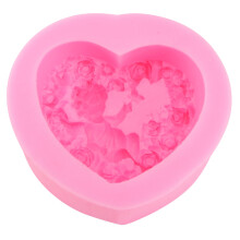 3 Stk. Engel Herzform Silikonform Für Rosa