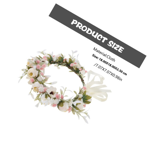 1Cloth Floral Headband Wit Bruiloft Accessoire 1