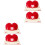 4 3D Valentinstag Karte Rot 6