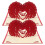 4 3D Valentinstag Karte Rot 4