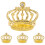 8 Goldfarbene In Kronenform Mit Strass 9