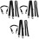 9 Pcs Ski Boots Carrier Shoulder Straps Skiing Accessories 4