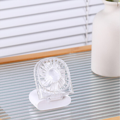 Portable USB Fans with Transparent Design Five-Speed Wind Adjustment L