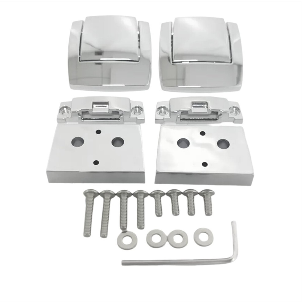 Motorcycle Chrome Tour Pack Pak Latches Kits For Touring Models 1993-2 4851550158064