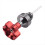 Motorfiets motoroliedop carter niveaumeter universele vuldop rood 1