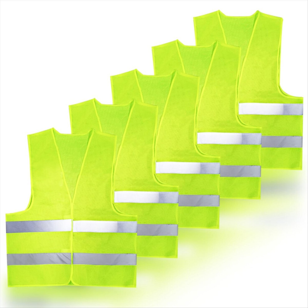 Reflective Safety Vest, Warning Vests, Car Vest Fluorescent High Green 4851550159689