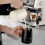 Jarra para Espresso de 600ml com Cabo de Madeira e Acabamento em Grãos, Ideal para Espumar Leite. 5