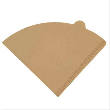 Filtro de papel para café de polpa de madeira, branco, especialmente utilizado para coar café.