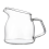 Mini xícara de café transparente com alça, latte artesanal com leite de bezerro. 1