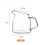 Mini xícara de café transparente com alça, latte artesanal com leite de bezerro. 3