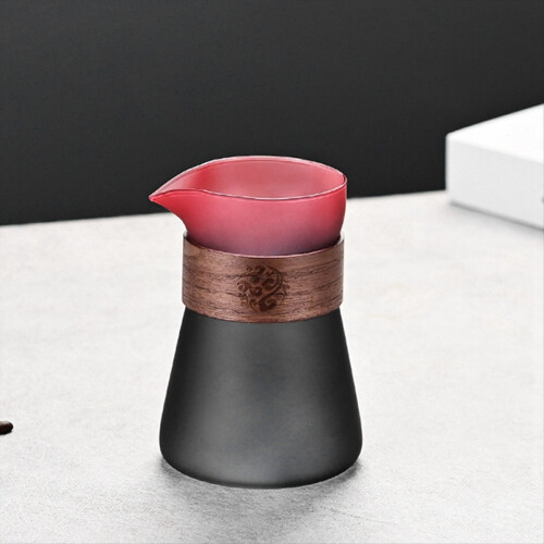 Conjunto de café para compartilhar com bule de vidro alto e silicone, manual 2