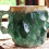 Xícara de café de cristal mineral com alça, imitação multicolorida. 7