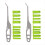 2set Caulking Tool,Seam Tools Set,Reusable Caulk Finishing Applicator 2