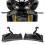 Spoiler dianteiro tipo bico para roda de motocicleta, com design downforce, para MT10 4