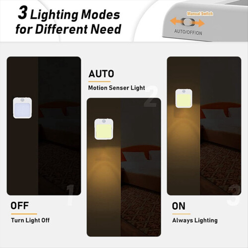 Motion Sensor LED Night Light Lamps Children'S Smart Lamp for Bedside 2