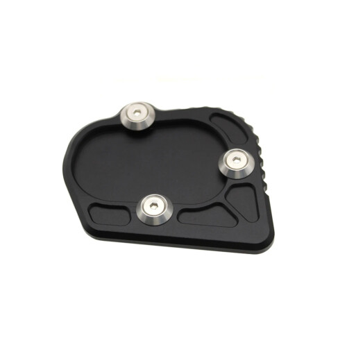 Extensión de placa de soporte lateral para motocicletas