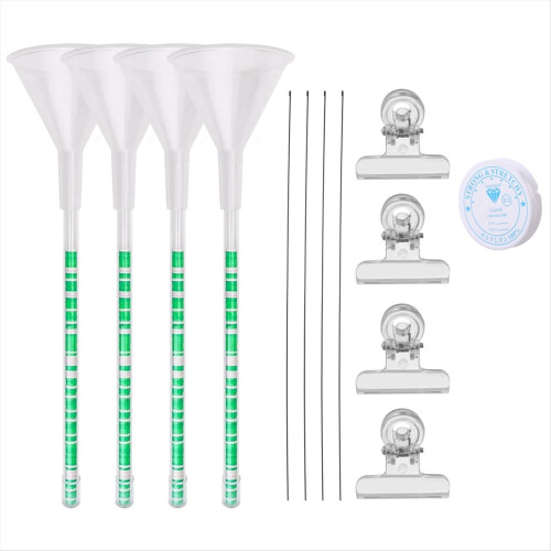 Funil para miçangas, kit com 4 peças para confecção de pulseiras e colares. 2