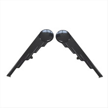 Zwarte Speed Ball Wing geschikt voor Sportster Road Street Glide FLHX FLHXS