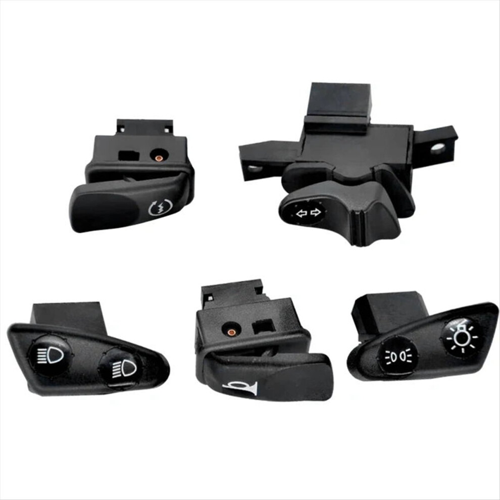 Motorcycle Switch Button For Horn Turn Signal High Low Beam Headlight Black 4851550189440