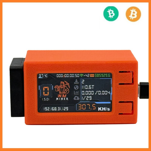 NMminer 307KH/S BTC Solo Lottery Miner com tela colorida de 1,91 polegadas para Bitcoin 2