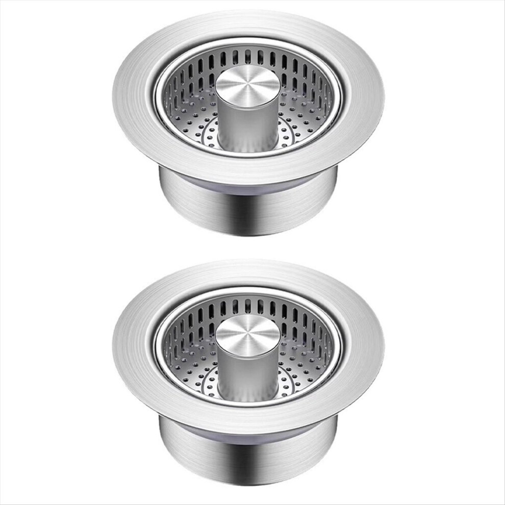 Kitchen Sink Drain Strainer 3In1, 304 Stainless Steel Up Stopper, Anti 4851550194000