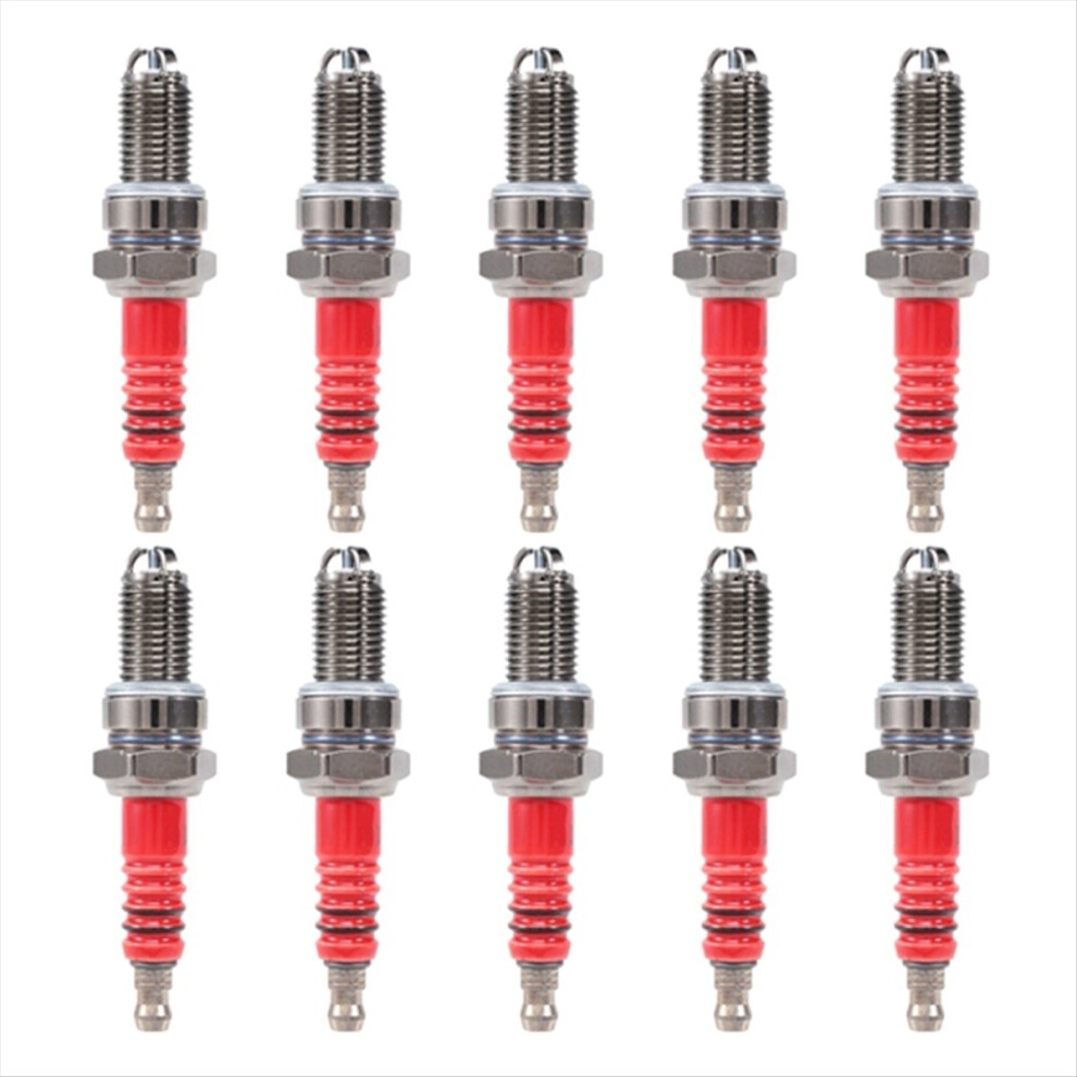 10 Pcs 3-Electrode D8tc For 125Cc 150Cc 200Cc 250Cc Motorcycle Scooter 4851550199449
