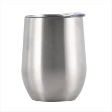 Copa de vino tinto con aislamiento al vacío de doble capa de acero inoxidable tipo cáscara de huevo