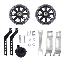 Bicycle Training Wheels Flash Mute Wheel Stabiliser Mounted Kit with B