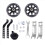 Bicycle Training Wheels Flash Mute Wheel Stabiliser Mounted Kit with B 1
