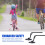 Bicycle Training Wheels Flash Mute Wheel Stabiliser Mounted Kit with B 7
