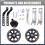 Bicycle Training Wheels Flash Mute Wheel Stabiliser Mounted Kit with B 9
