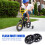 Bicycle Training Wheels Flash Mute Wheel Stabiliser Mounted Kit with B 5